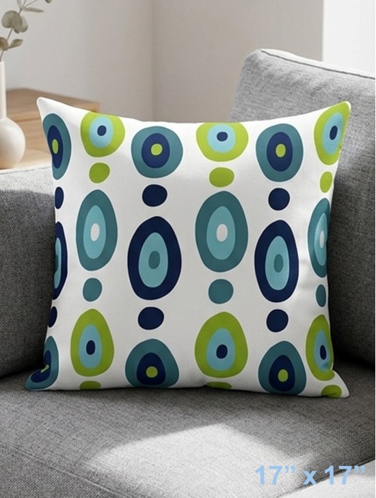 Double Sided Abstract Print Cushion & Filler
